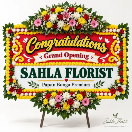 Papan Bunga Ucapan Selamat Genuk