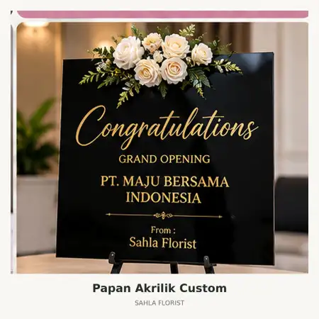Papan Bunga Akrilik Genuk